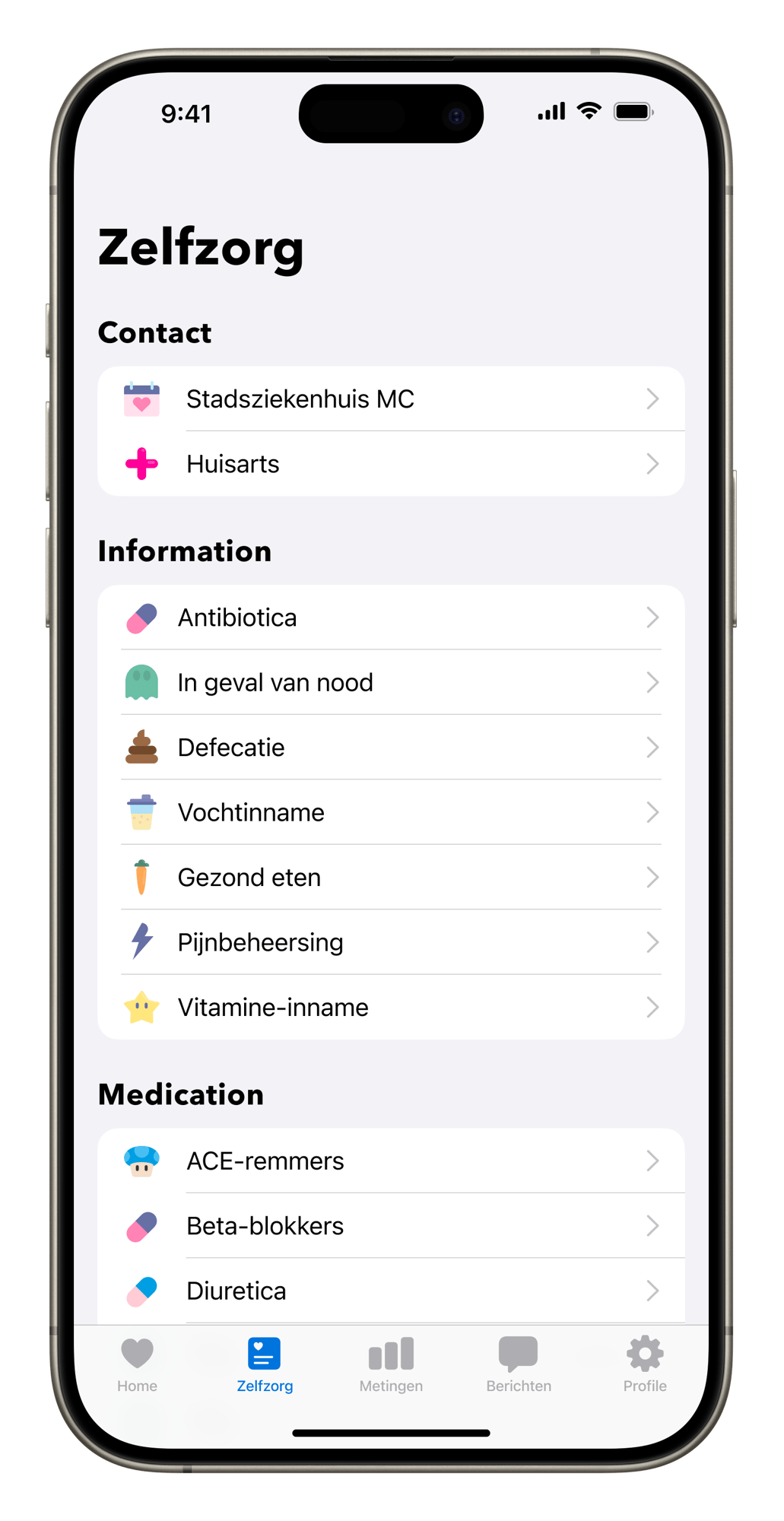 Luscii app - Self Care