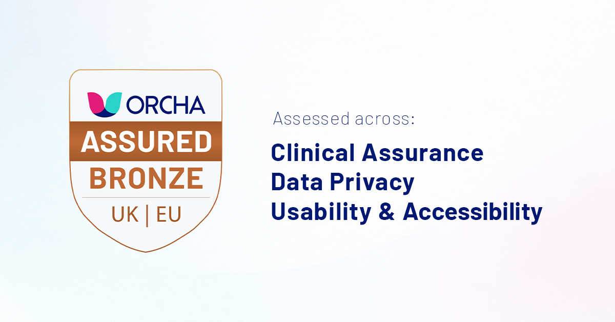 ORCHA Assured Badge - Bronze - UK & EU - Social 1200x628 1.1